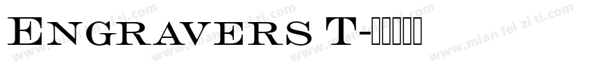 Engravers T字体转换